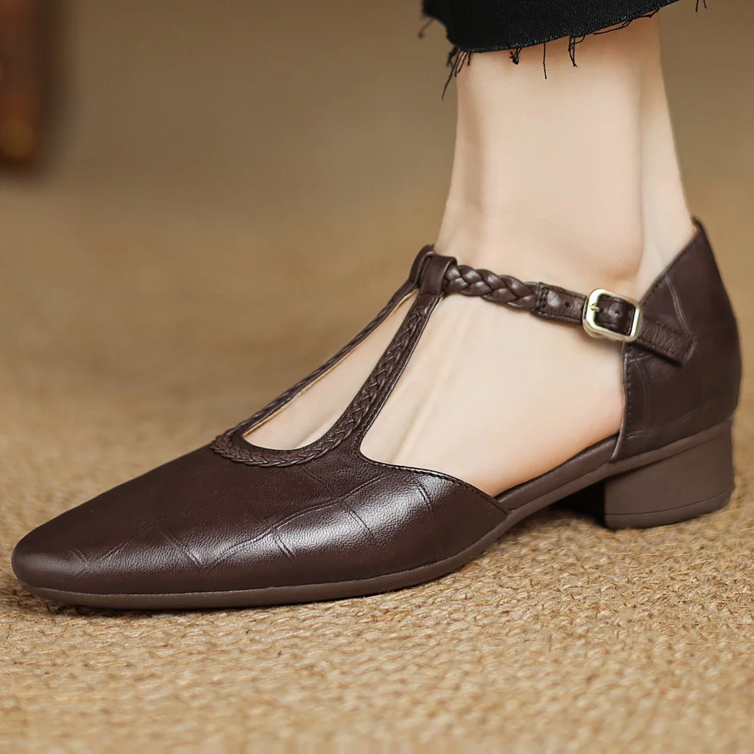 Sarah&Kate™| Kepa Leather Mary Janes