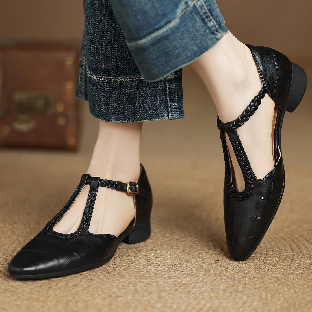 Sarah&Kate™| Kepa Leather Mary Janes