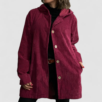 Grace™ | Cozy Corduroy Hooded Jacket