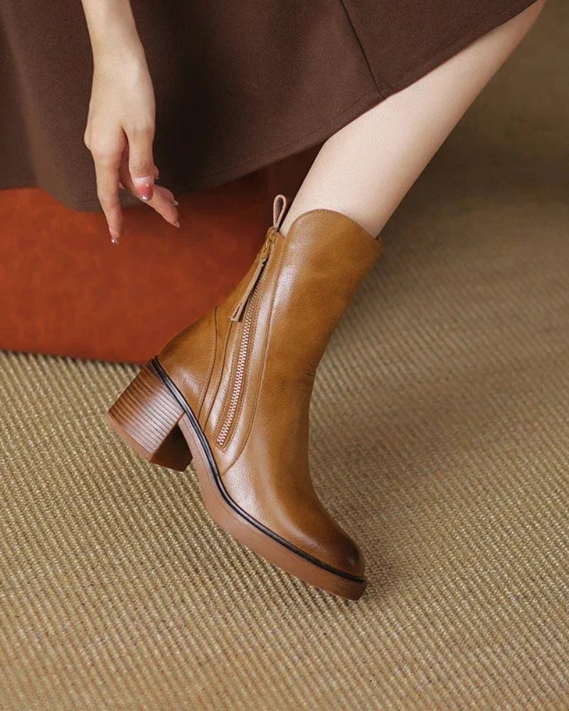 Grace™ | Stylish Ankle Boots with Heel
