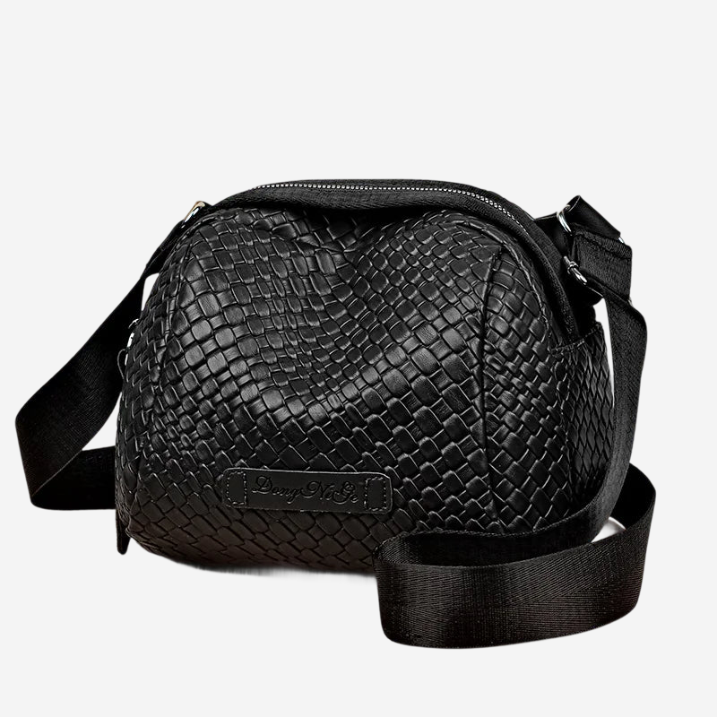 SVEA | Bodil – Shoulder Bag with Woven Pattern