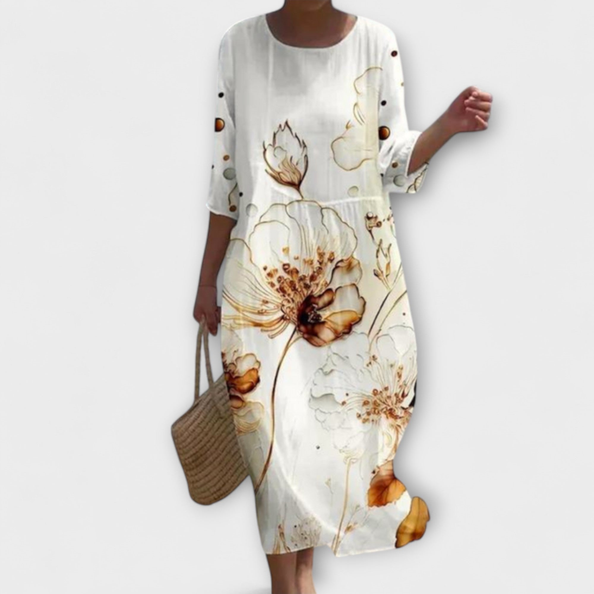 Violeta™ – Sleek Floral Maxi Dress
