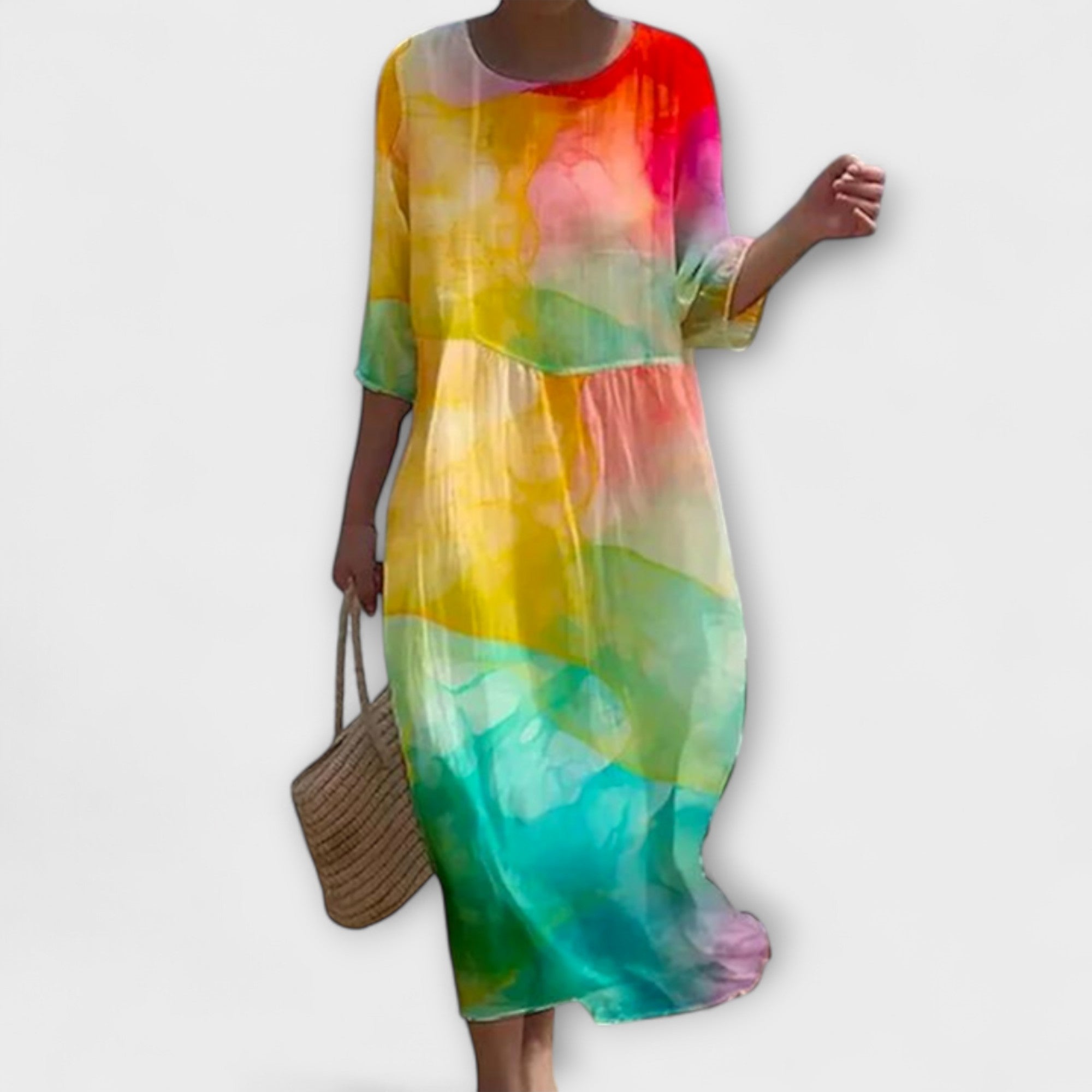 Violeta™ – Sleek Floral Maxi Dress