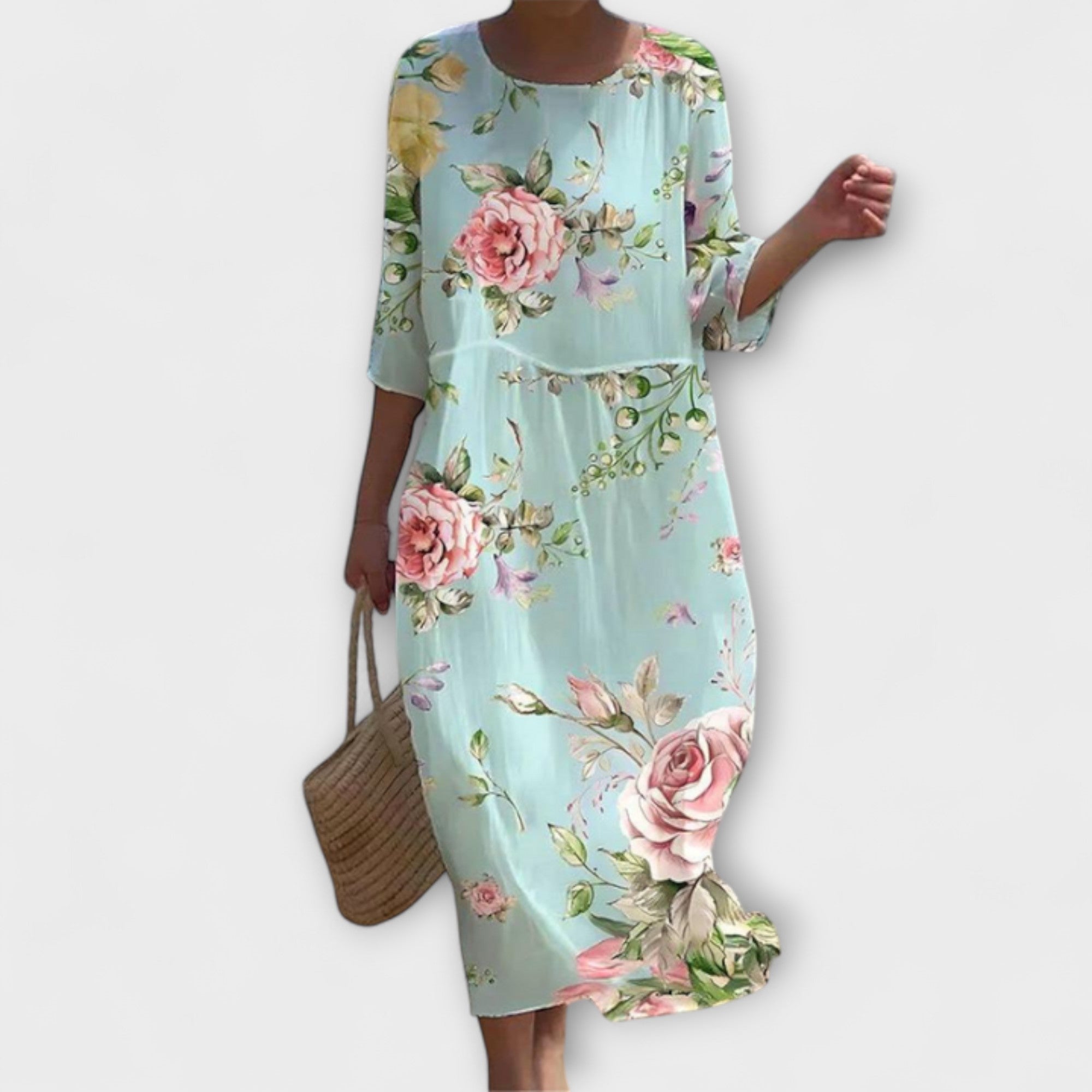 Violeta™ – Sleek Floral Maxi Dress