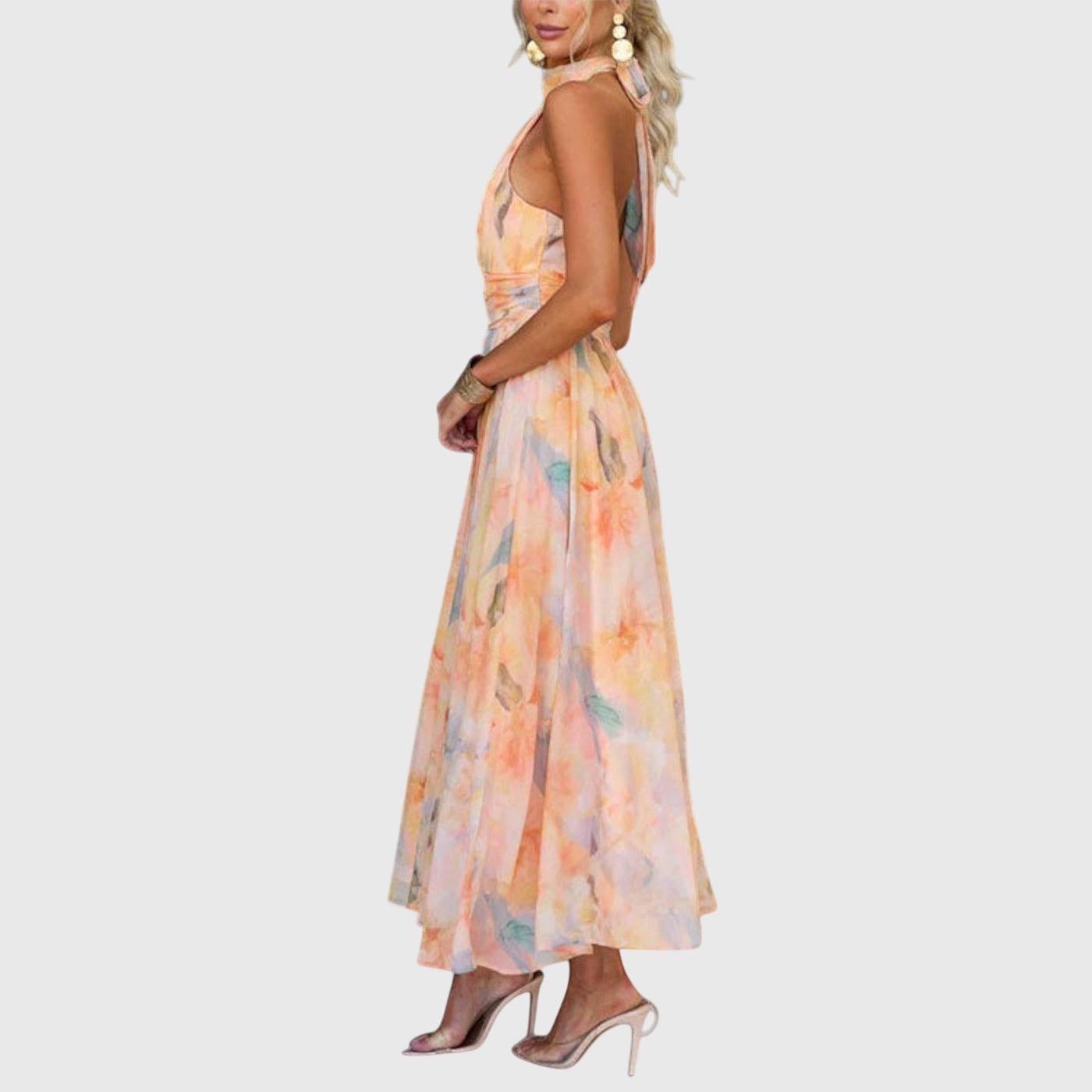 Clara | Halter Maxi Dress
