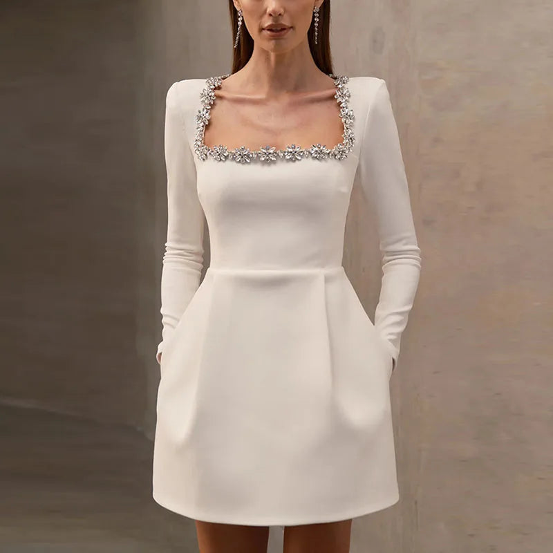 Grace™ | Velvet Crystal Dress