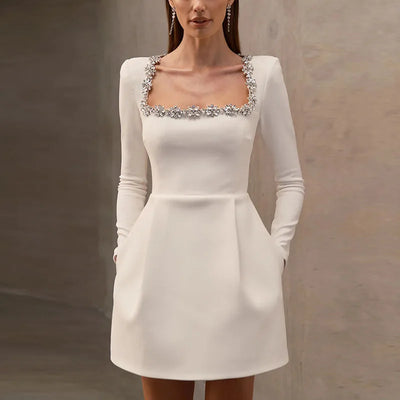 Grace™ | Velvet Crystal Dress