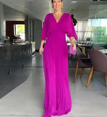 Olivia | Classic Pleated Dress