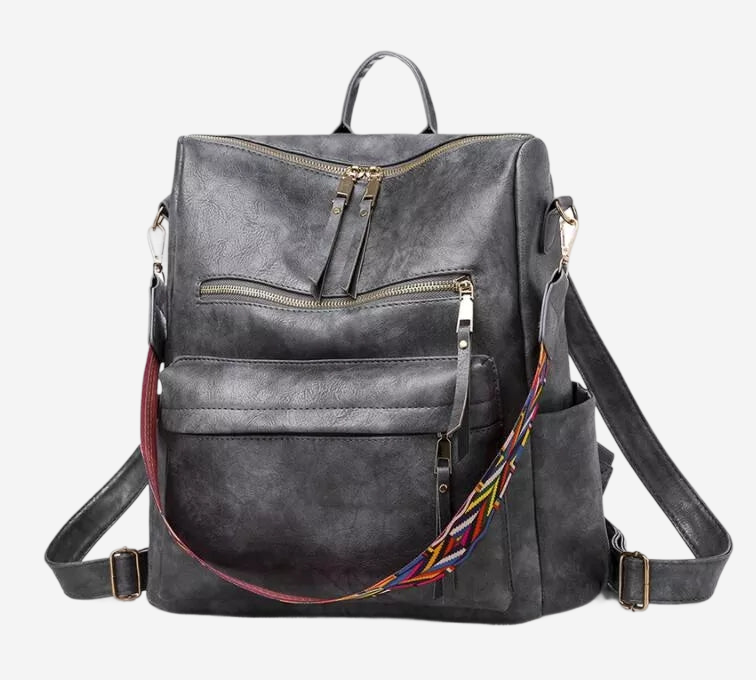SVEA | Leather Backpack with Large Capacity
