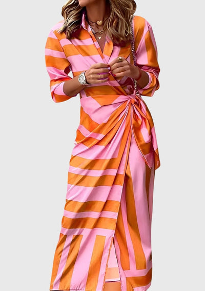 Clara | Elegant Wrap Dress with Print