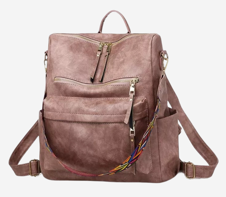 SVEA | Leather Backpack with Large Capacity
