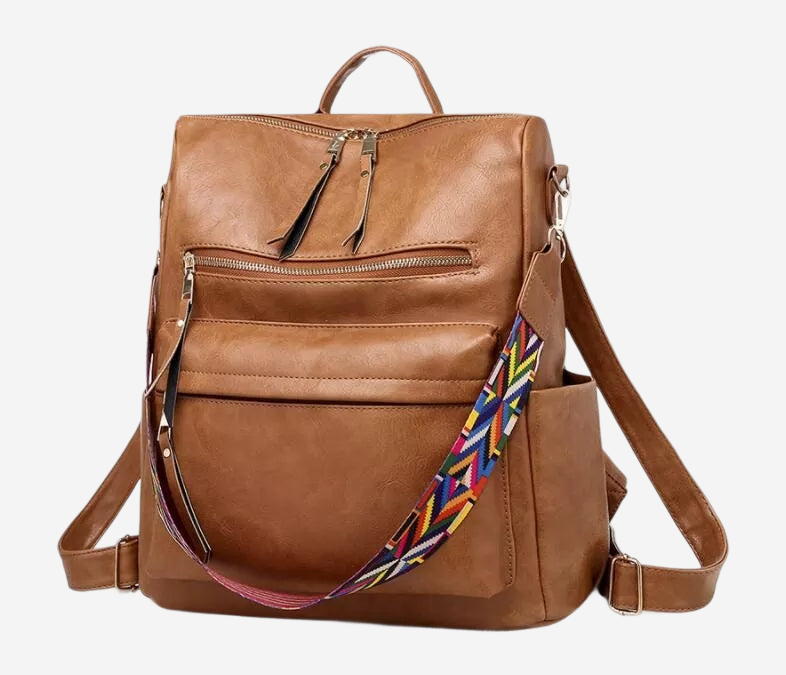 SVEA | Leather Backpack with Large Capacity