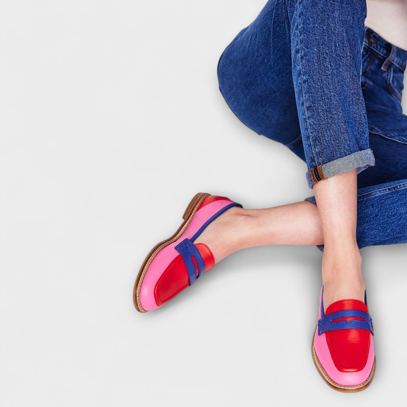 Moa™ | Colorful patchwork with round toe