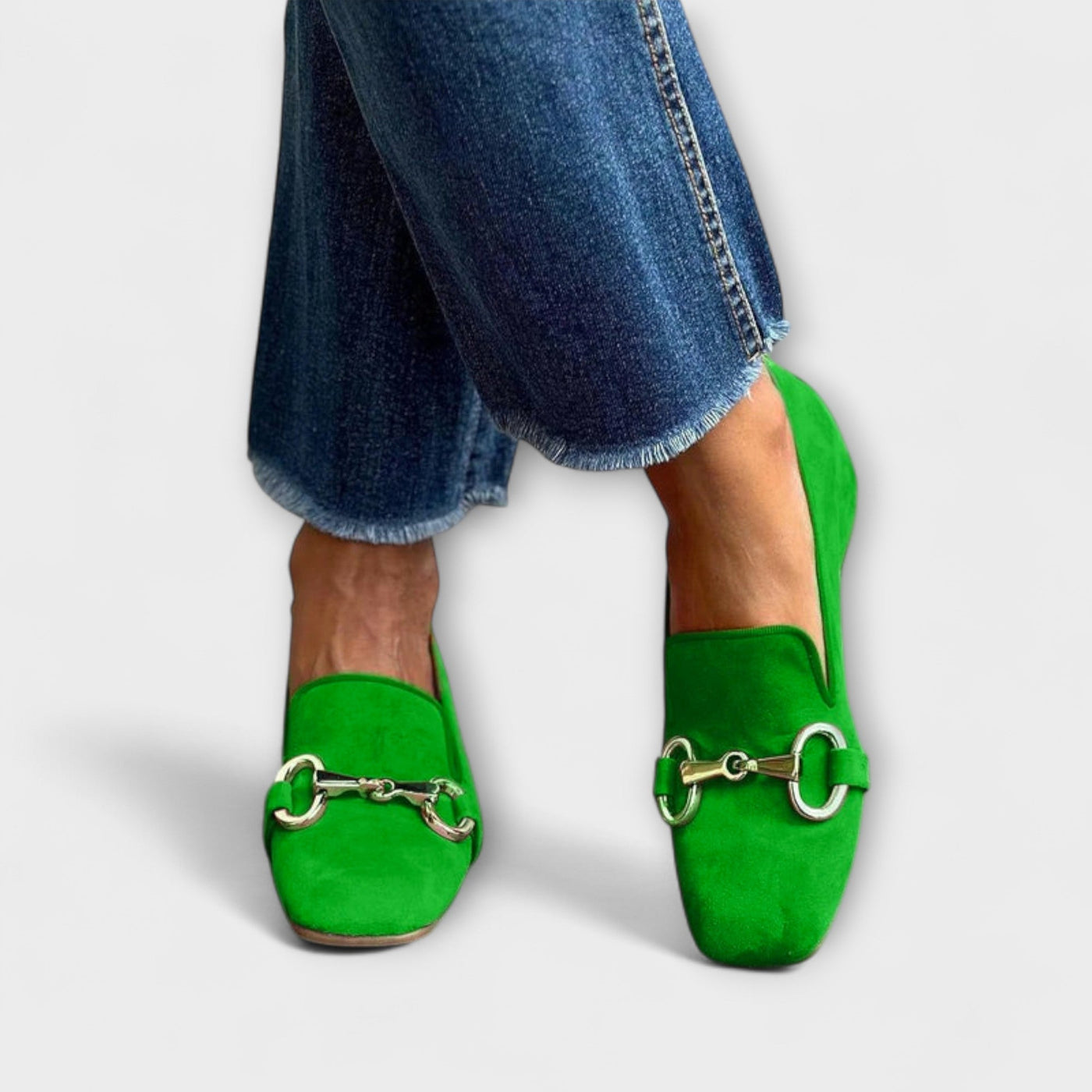 Ronja™ | Loafers with Square Toe and Buckle