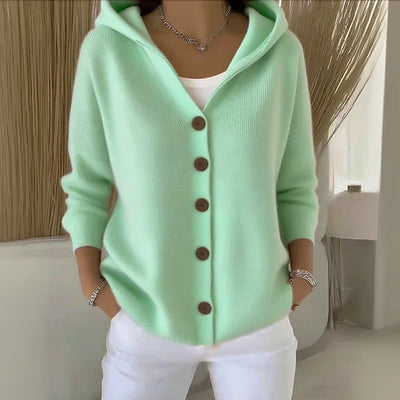 Sophia™ | Trendy Knit Cardigan with Hood