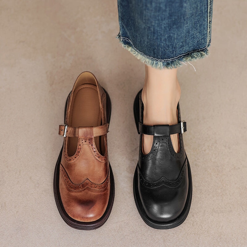 Sophia™ | Elegant Leather Mary Janes